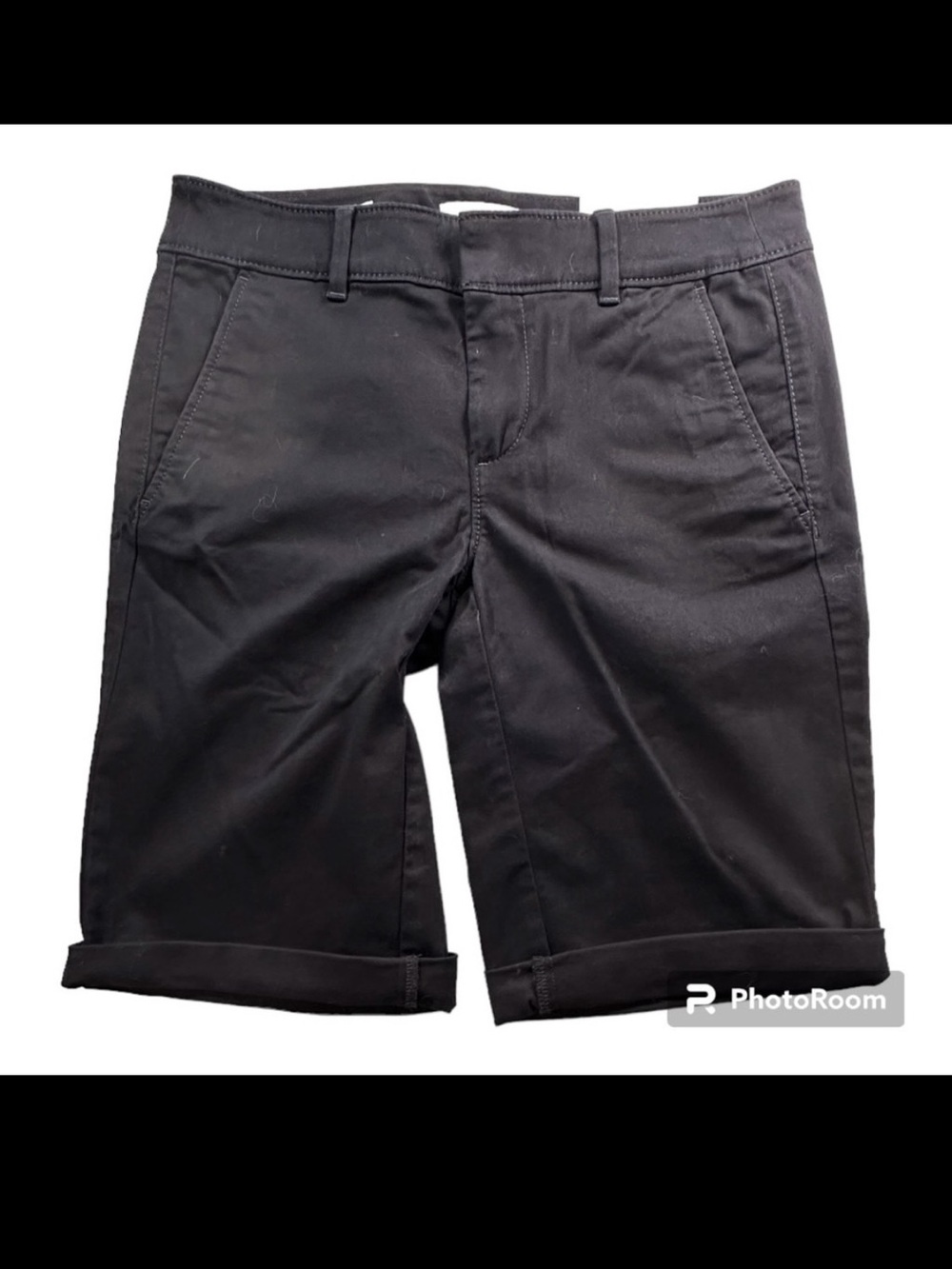 LOFT Bermuda black shorts NWT cotton blend Women’s size 0 | ee